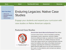 Tablet Screenshot of nativecases.evergreen.edu