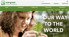 Desktop Screenshot of evergreen.edu