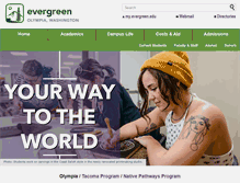 Tablet Screenshot of evergreen.edu