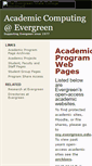 Mobile Screenshot of academic.evergreen.edu