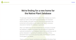 Desktop Screenshot of nativeplants.evergreen.ca