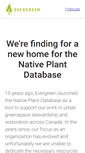 Mobile Screenshot of nativeplants.evergreen.ca