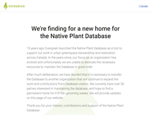 Tablet Screenshot of nativeplants.evergreen.ca
